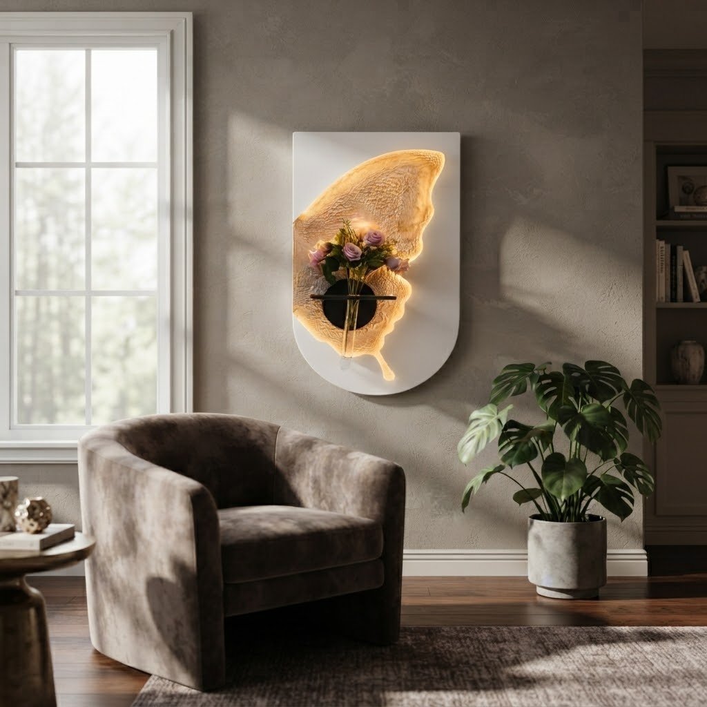 Butterfly Wall Vase